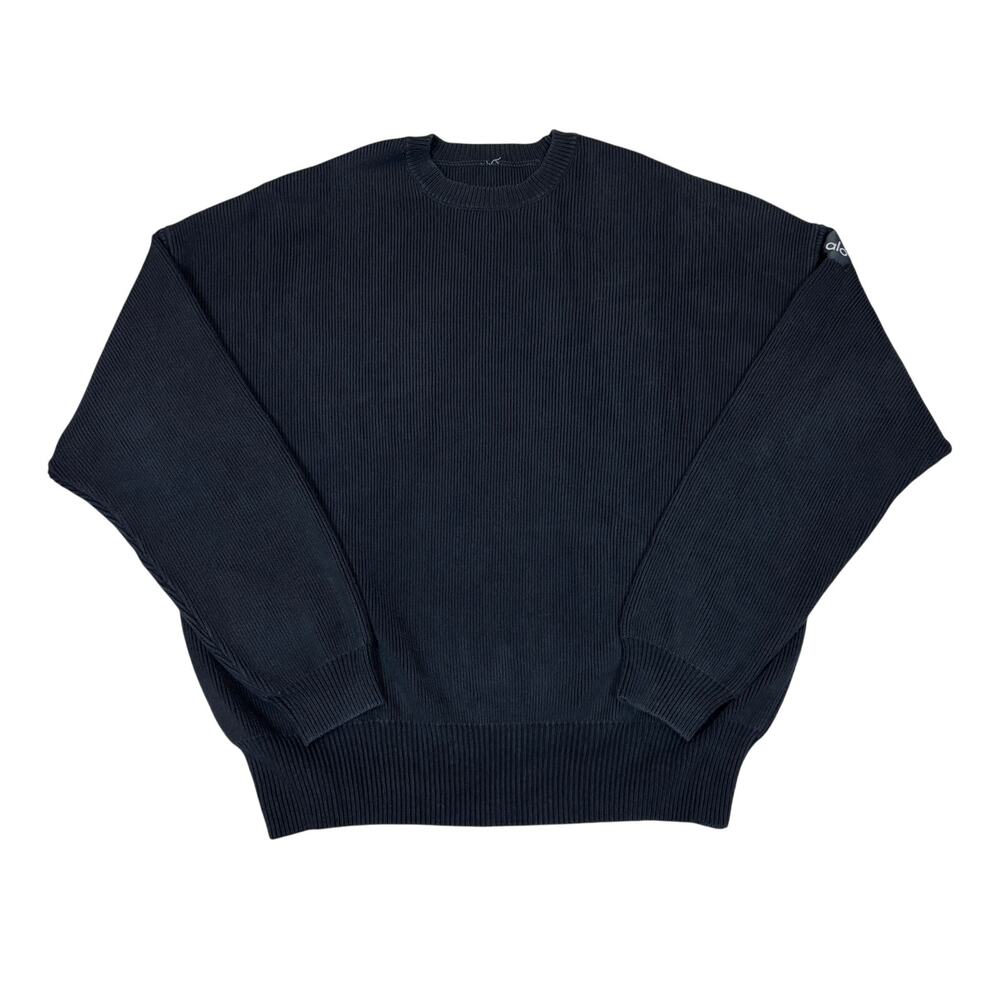 Alo Yoga Rib Knit Crew Sweater Boxy Oversized Pullover Men's Loungewear